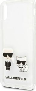 Karl Lagerfeld Karl Lagerfeld KLHCPXCKTR iPhone X/Xs hardcase Transparent Karl & Choupette 6