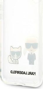 Karl Lagerfeld Karl Lagerfeld KLHCPXCKTR iPhone X/Xs hardcase Transparent Karl & Choupette 7