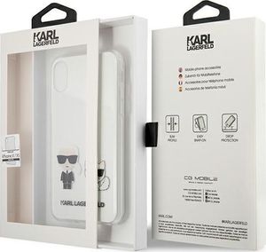 Karl Lagerfeld Karl Lagerfeld KLHCPXCKTR iPhone X/Xs hardcase Transparent Karl & Choupette 8
