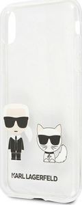 Karl Lagerfeld Karl Lagerfeld KLHCI61CKTR iPhone Xr hardcase Transparent Karl & Choupette 6
