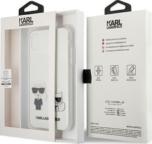 Karl Lagerfeld Karl Lagerfeld KLHCI61CKTR iPhone Xr hardcase Transparent Karl & Choupette 8