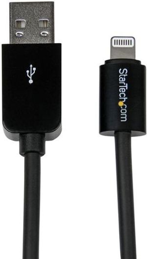 Kabel USB StarTech USB-A - Lightning 1 m Czarny (USBLT1MB) 1
