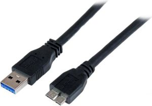 Kabel USB StarTech USB-A - micro-B 1 m Czarny (USB3CAUB1M) 1