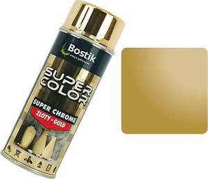 Bostik / Den Braven Farba w sprayu Super Chrome złota 1