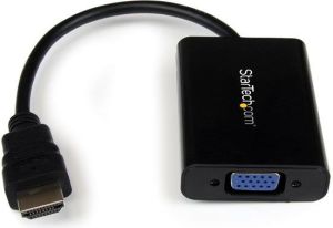 Adapter AV StarTech HDMI - D-Sub (VGA) czarny (HD2VGAA2) 1