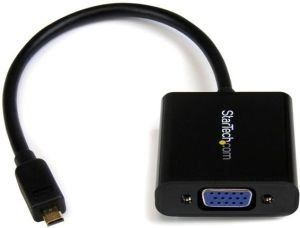 Adapter AV StarTech HDMI Micro - D-Sub (VGA) czarny (MCHD2VGAE2) 1