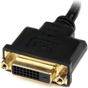 Kabel StarTech HDMI - DVI-D 0.3m czarny (HDDVIMF8IN) 3