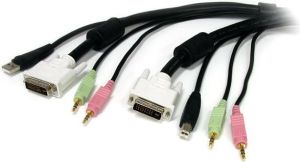 Kabel StarTech DVI-I - DVI-I 1.8m czarny (USBDVI4N1A6) 1
