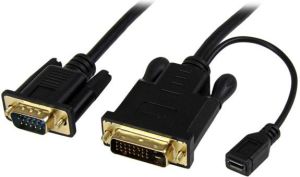 Kabel StarTech DisplayPort - D-Sub (VGA) 1.8m czarny (DVI2VGAMM6) 1