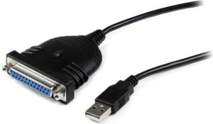 Kabel USB StarTech USB-A - DB-25 1.85 m Czarny (ICUSB1284D25) 1