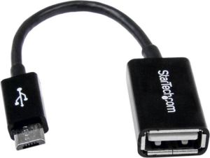 Adapter USB StarTech microUSB - USB Czarny  (UUSBOTG) 1