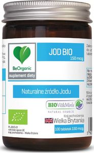 Beorganic Jod Bio 150 Mcg 100 Tabletek Beorganic Medicaline Ekologiczna Alga Ascophyllum Nodosum 1