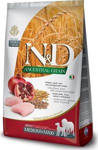 Farmina FARMINA N&D Ancestral Grain Dog Chicken, spelt, oats and pomegranate ADULT Medium & Maxi 12kg 1
