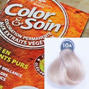 Color&Soin Trwała Farba do włosów Jasno Popielaty Blond 10A 1