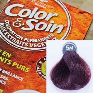 Color&Soin Trwała Farba do włosów Mahoniowy Jasny Kasztan 5M 1