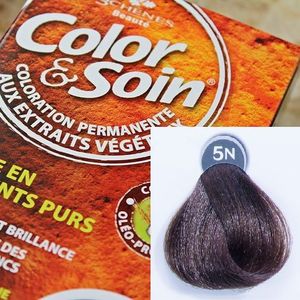 Color&Soin Trwała Farba do włosów Jasny Szatyn 5N 1