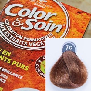 Color&Soin Trwała Farba do włosów Złocisty Blond 7G 1
