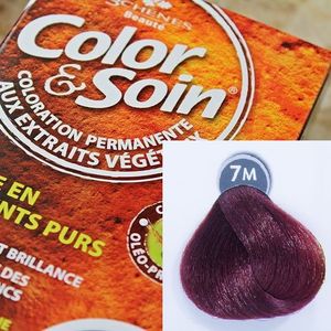 Color&Soin Trwała Farba do włosów Mahoniowy Blond 7M 1