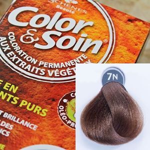 Color&Soin Trwała Farba do włosów Blond Orzech Laskowy 7N 1