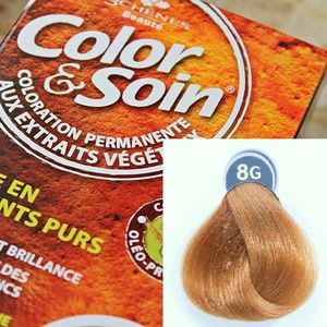 Color&Soin Trwała Farba do włosów Złocisty Jasny Blond 8G 1