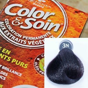 Color&Soin Trwała Farba do włosów Hebanowa Czerń 1N 1