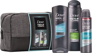 Dove  Zestaw do pielęgnacji ciała  Men + Care Clean płyn do mycia twarzy 250ml + szampon 250ml + dezodorant 150ml 1