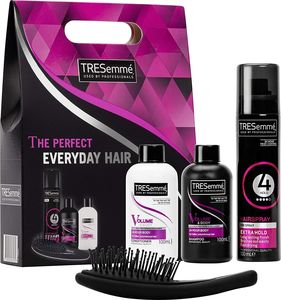 Tresemme Zestaw do pielęgnacji włosów Volume & Body Perfect Everyday Hair: szampon 100 ml + odżywka 100 ml + lakier do włosów 100 ml + szczoteczka 1