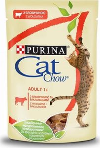 Purina Cat Chow Adult GiJ Wołowina Bakłażan 85g 1