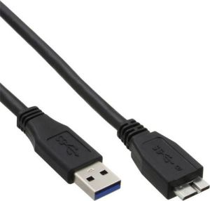 Kabel USB InLine USB-A - micro-B 1 m Czarny (35410) 1