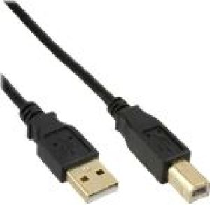 Kabel USB InLine USB-A - USB-B 0.3 m Czarny (34503S) 1
