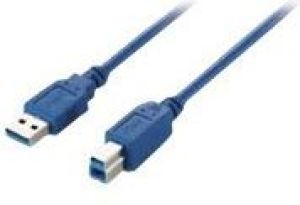 Kabel USB Equip USB-A - USB-B 3 m Niebieski (128293) 1
