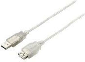 Kabel USB Equip USB-A - 5 m Srebrny (128752) 1