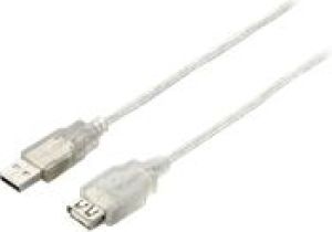 Kabel USB Equip USB-A - USB-A 1.8 m Srebrny (128750) 1