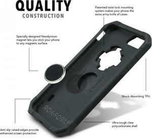 RokForm Uchwyt magnetyczny do samochodu + etui Rugged  do iPhone 6/6S Plus 6