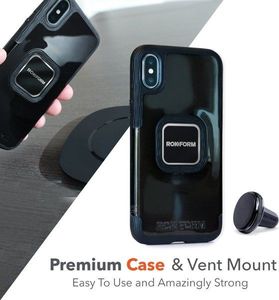 RokForm Uchwyt magnetyczny do samochodu + etui Socket Case do iPhone X/XS 3