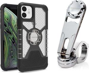 RokForm Uchwyt zaciskowy do motocykla Aluminum Pro Series Bar polerowany + etui do iPhone 11 1