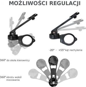 RokForm Uchwyt zaciskowy do motocykla Pro Series Bar Mount 12