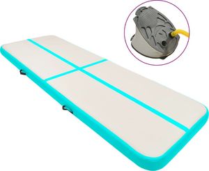 vidaXL Dmuchany materac gimnastyczny 92660 300 cm x 100 cm x 15 cm zielony 2