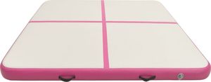 vidaXL Dmuchany materac gimnastyczny 92700 200 cm x 200 cm x 20 cm różowy 4