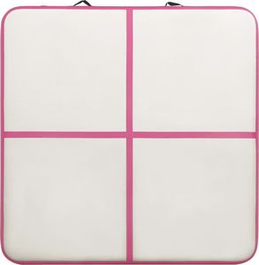 vidaXL Dmuchany materac gimnastyczny 92700 200 cm x 200 cm x 20 cm różowy 5