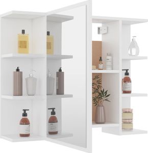 vidaXL 4-częściowy zestaw mebli łazienkowych, biały, płyta wiórowa 6