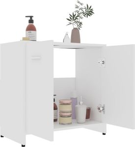 vidaXL Szafka podumywalkowa 60cm biała (802570) 4