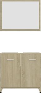 vidaXL Zestaw mebli łazienkowych, dąb sonoma, płyta wiórowa 6
