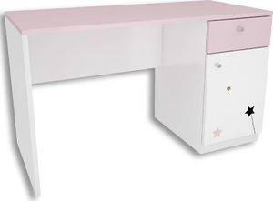 Elior Białe biurko dla dziewczynki Peny 2X - 4 kolory Lawenda 1