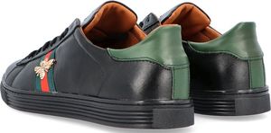 Kent KENT 293T CZARNE - Skórzane trampki z owadem 44 8