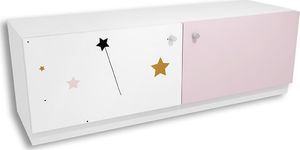 Elior Komoda dla dziecka z kolorową grafiką Peny 7X - 4 kolory Różowy 1
