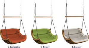 Elior Zielony wiszący fotel ogrodowy - Pasos 8X 2