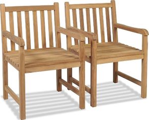 Elior Zestaw drewnianych krzeseł ogrodowych - Trina 1