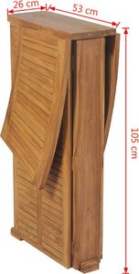 Elior Drewniany barowy stolik ogrodowy - Arden (E8503vidaxl_43804) 15