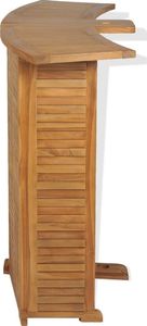 Elior Drewniany barowy stolik ogrodowy - Arden (E8503vidaxl_43804) 8